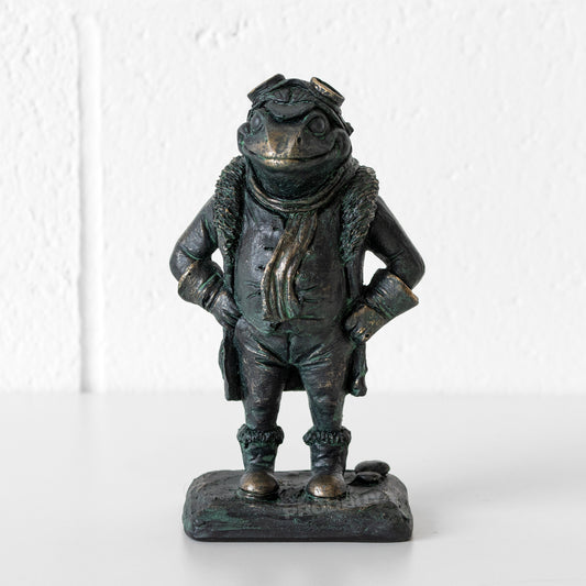 Mr Toad Ornament Posing Ready For Adventure