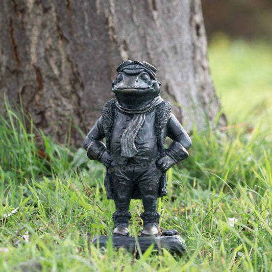 Mr Toad Ornament Posing Ready For Adventure