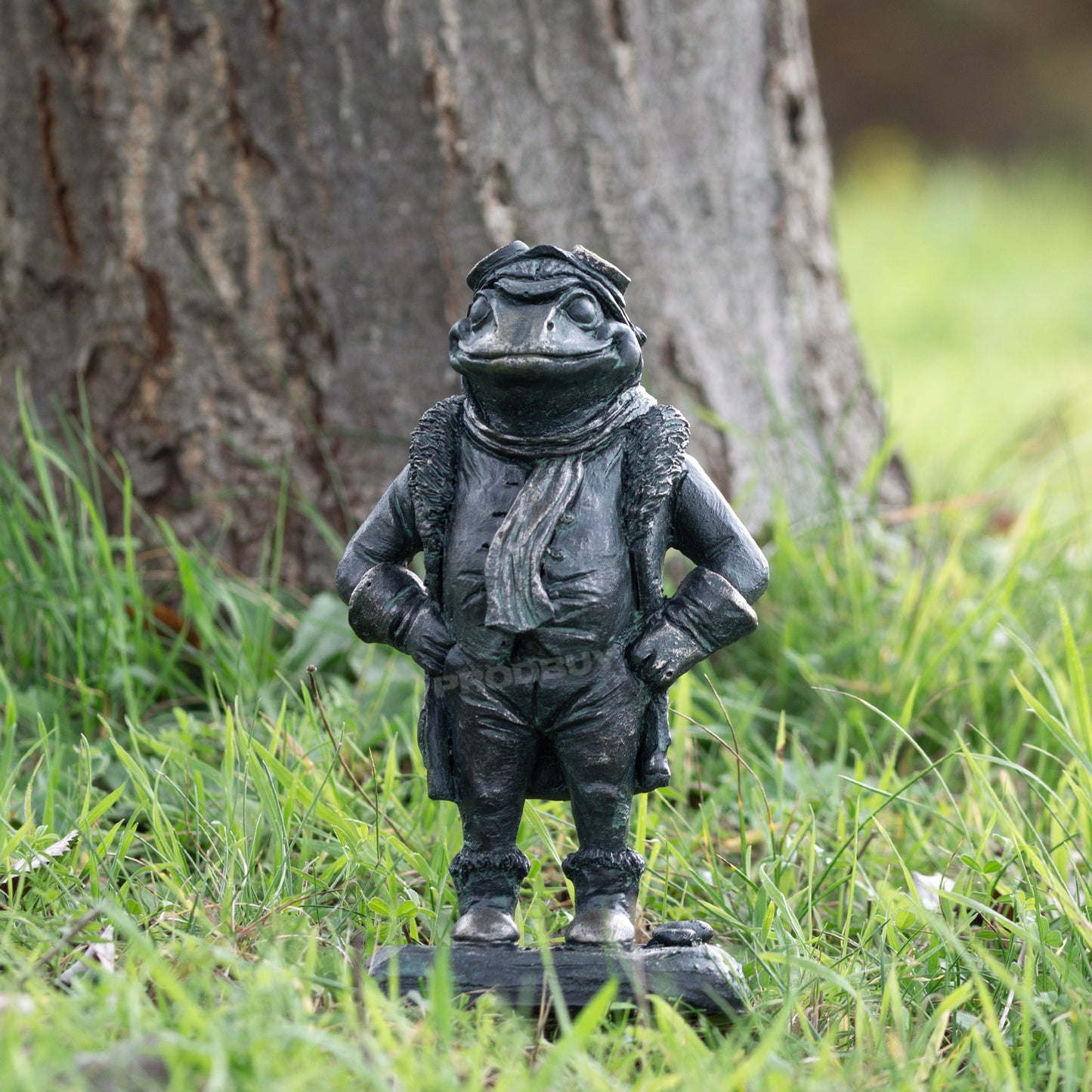 Mr Toad Ornament Posing Ready For Adventure