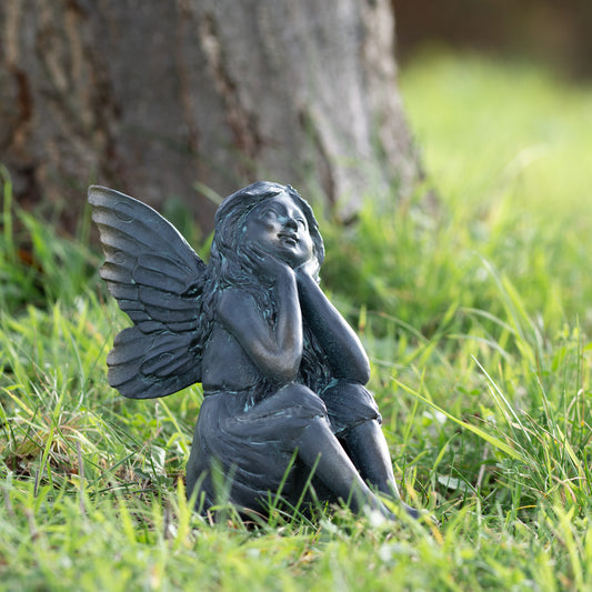 Daydreaming Sitting Fairy Garden Ornament