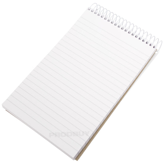 Set of 5 Spiral Bound Shorthand Pads Notebooks with 150 Lined Sheets