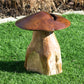 Large Teak Wooden Mushroom Toadstool Garden Ornament