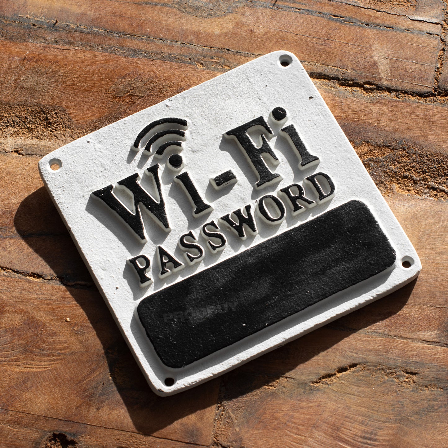 Cast Iron 'Wi-Fi Password' Wall Sign