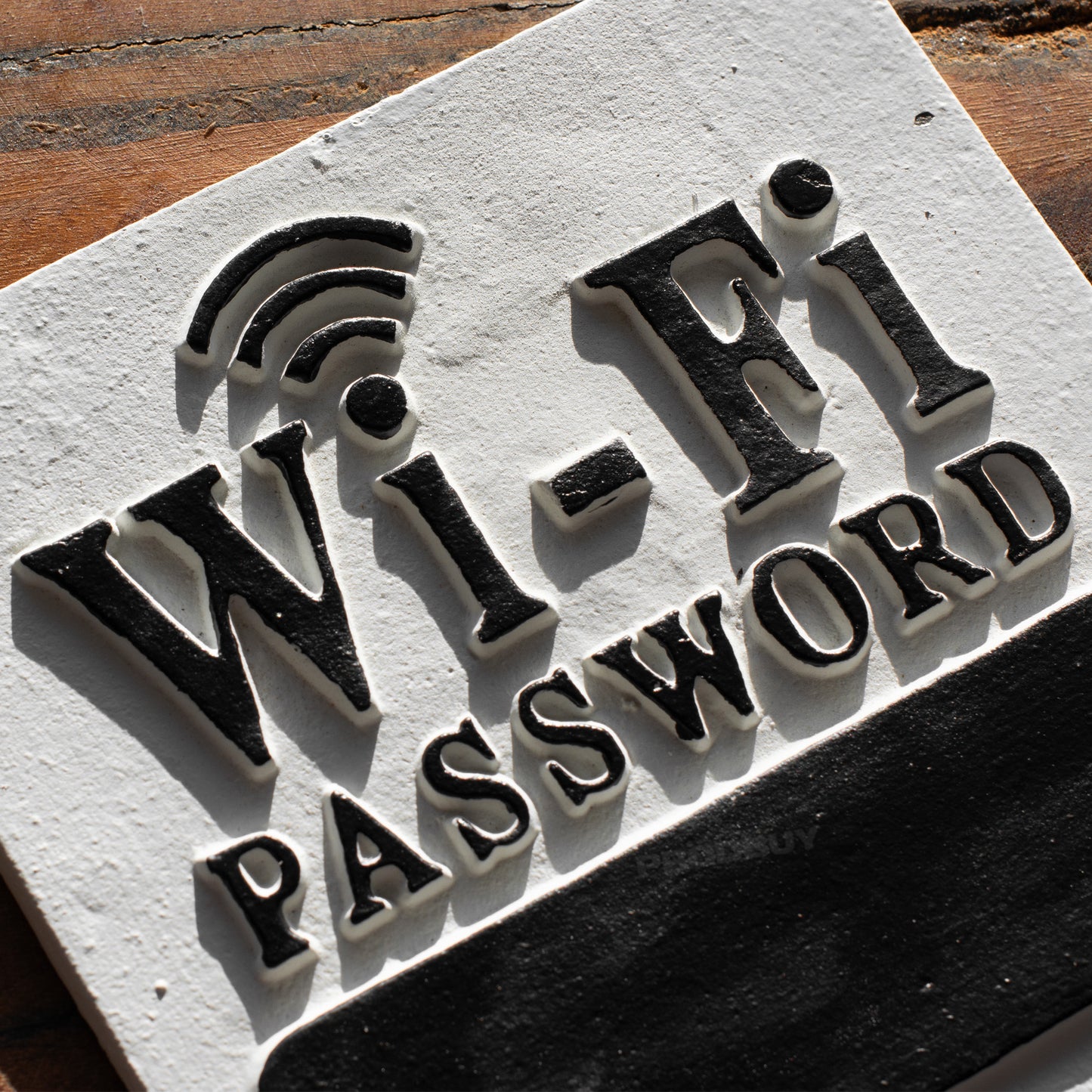 Cast Iron 'Wi-Fi Password' Wall Sign