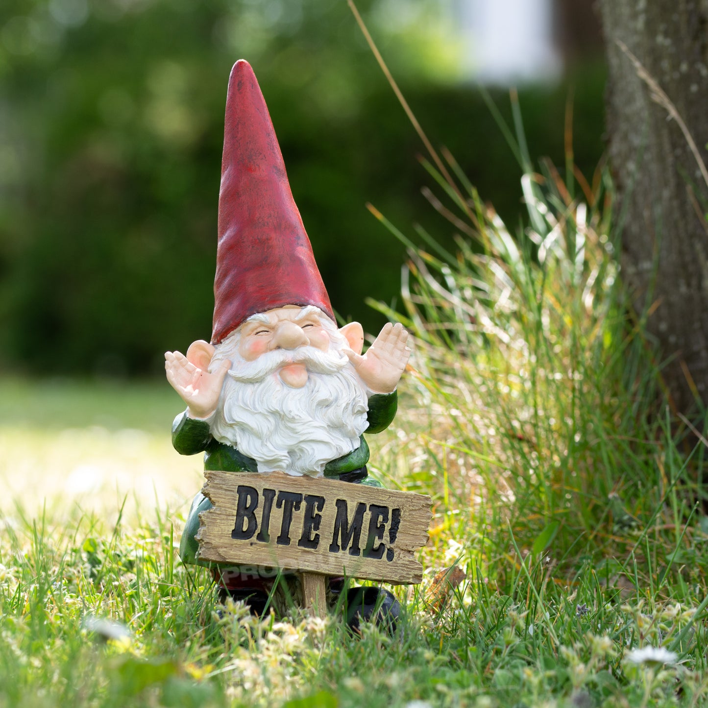 Small 'Bite Me!' Garden Gnome Ornament