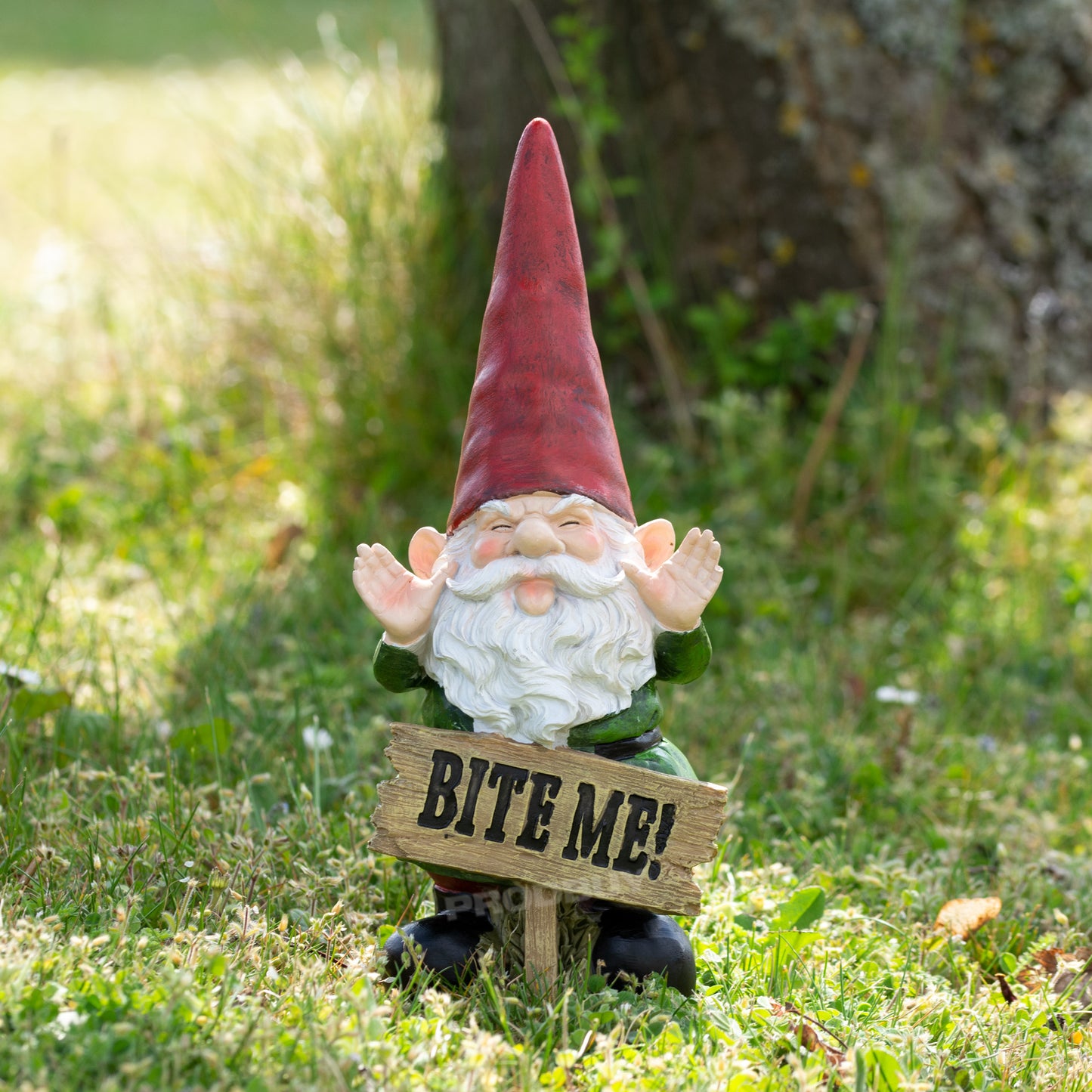 Small 'Bite Me!' Garden Gnome Ornament