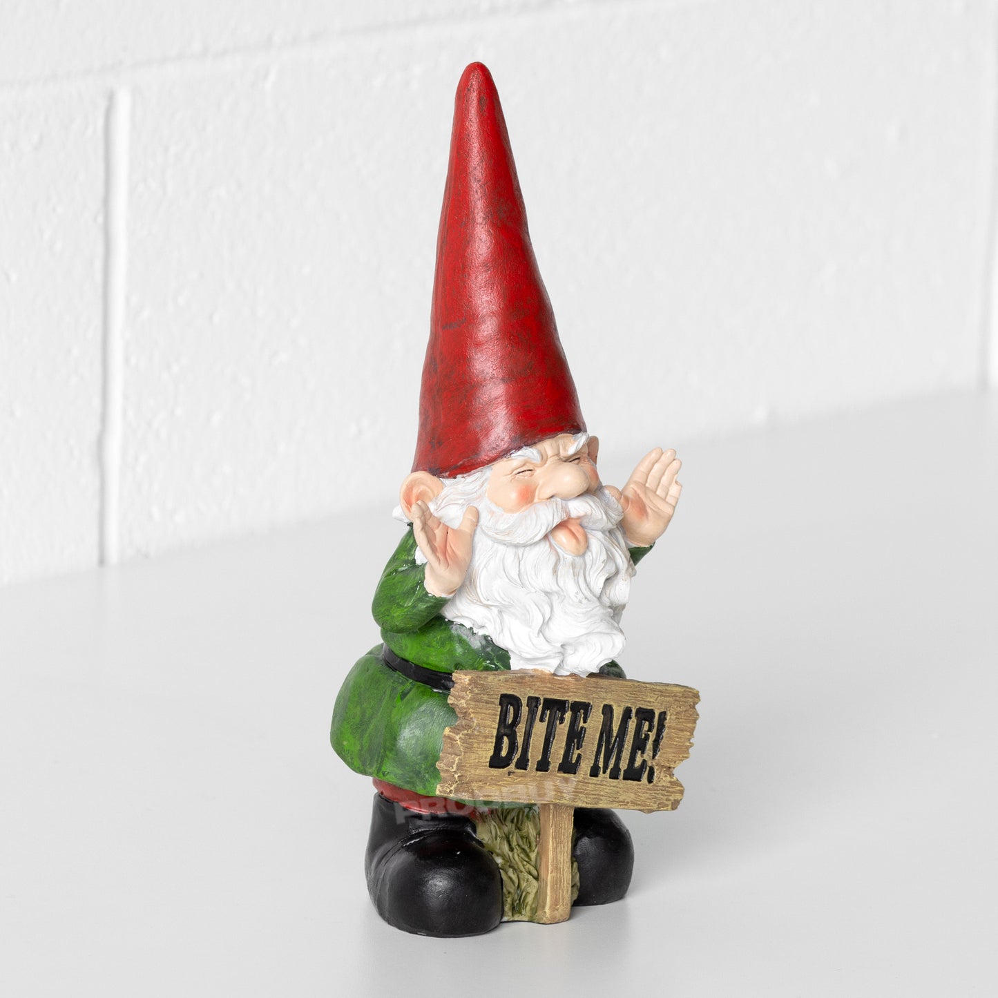 Small 'Bite Me!' Garden Gnome Ornament