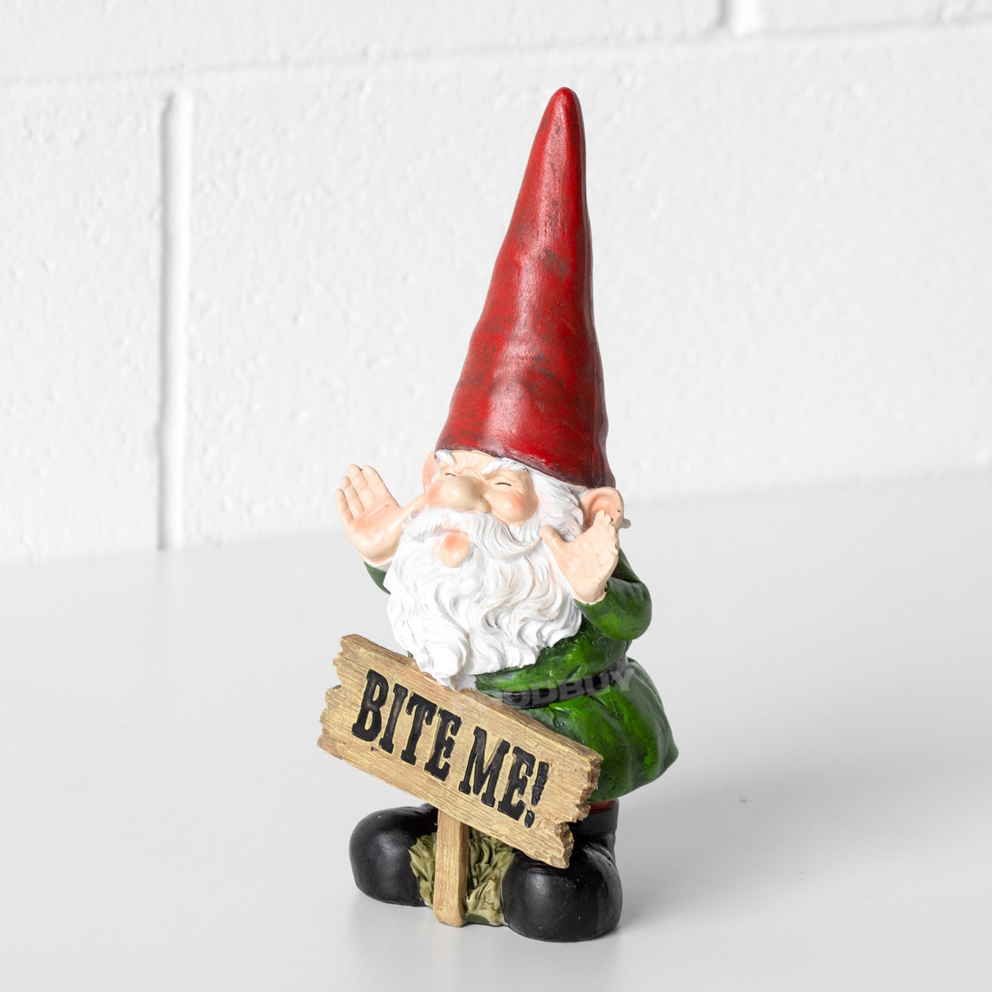 Small 'Bite Me!' Garden Gnome Ornament