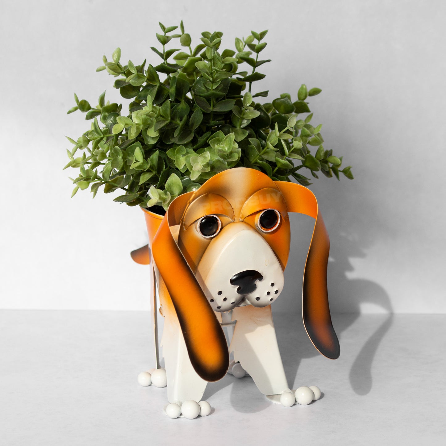 Nodding Beagle Dog Garden Planter Plant Pot