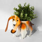 Nodding Beagle Dog Garden Planter Plant Pot