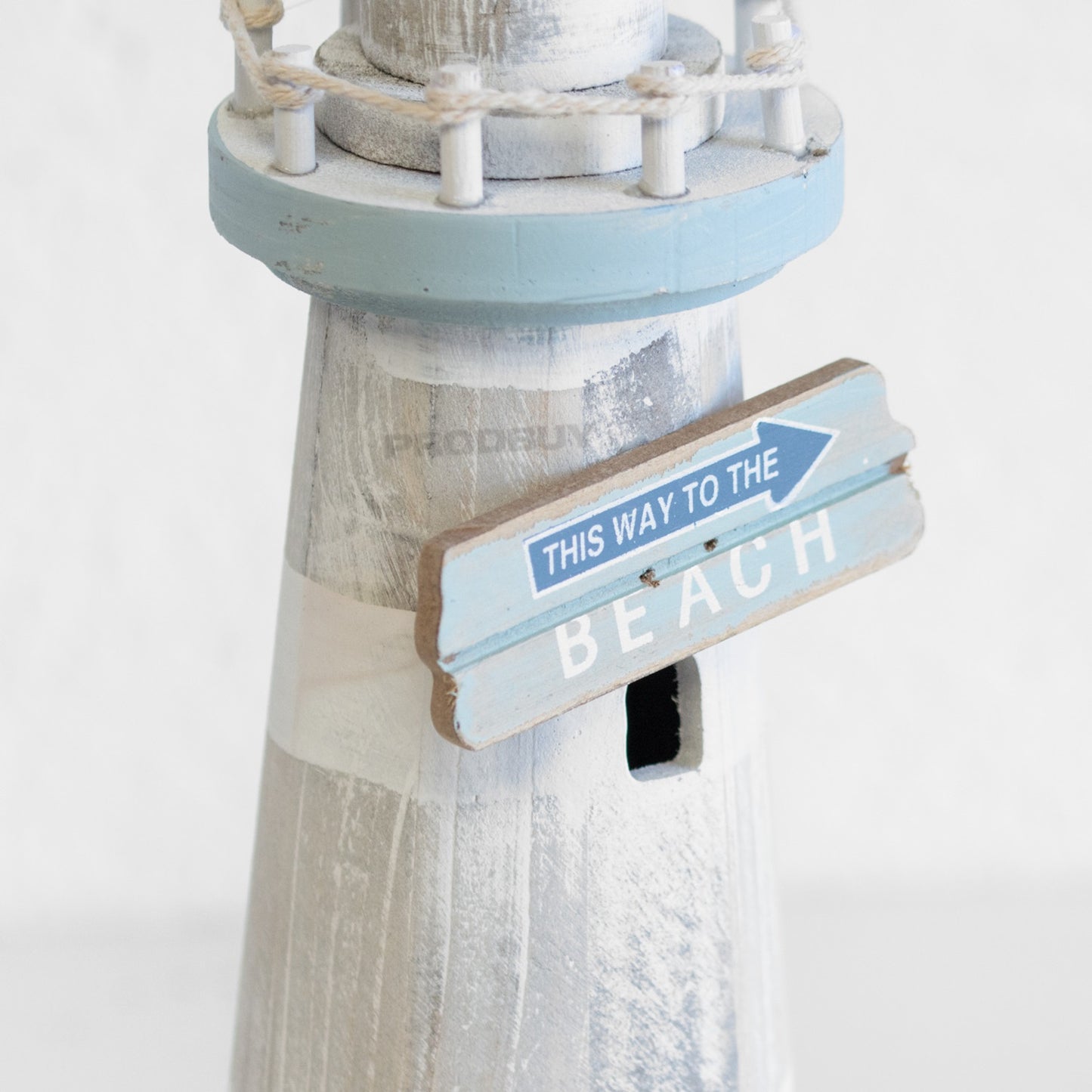 Decorative Lighthouse 29cm Wooden Ornament