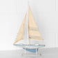 Tall 55cm 'Beach' Sailing Boat Ornament