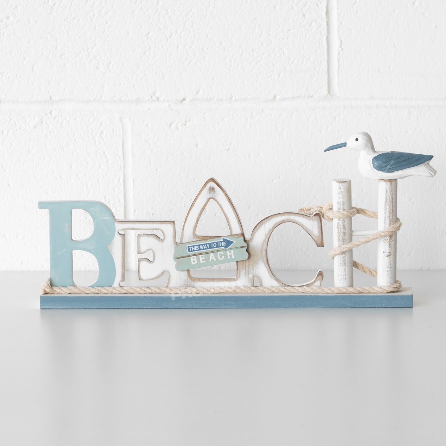 'This Way To The Beach' Decorative Letter Sign