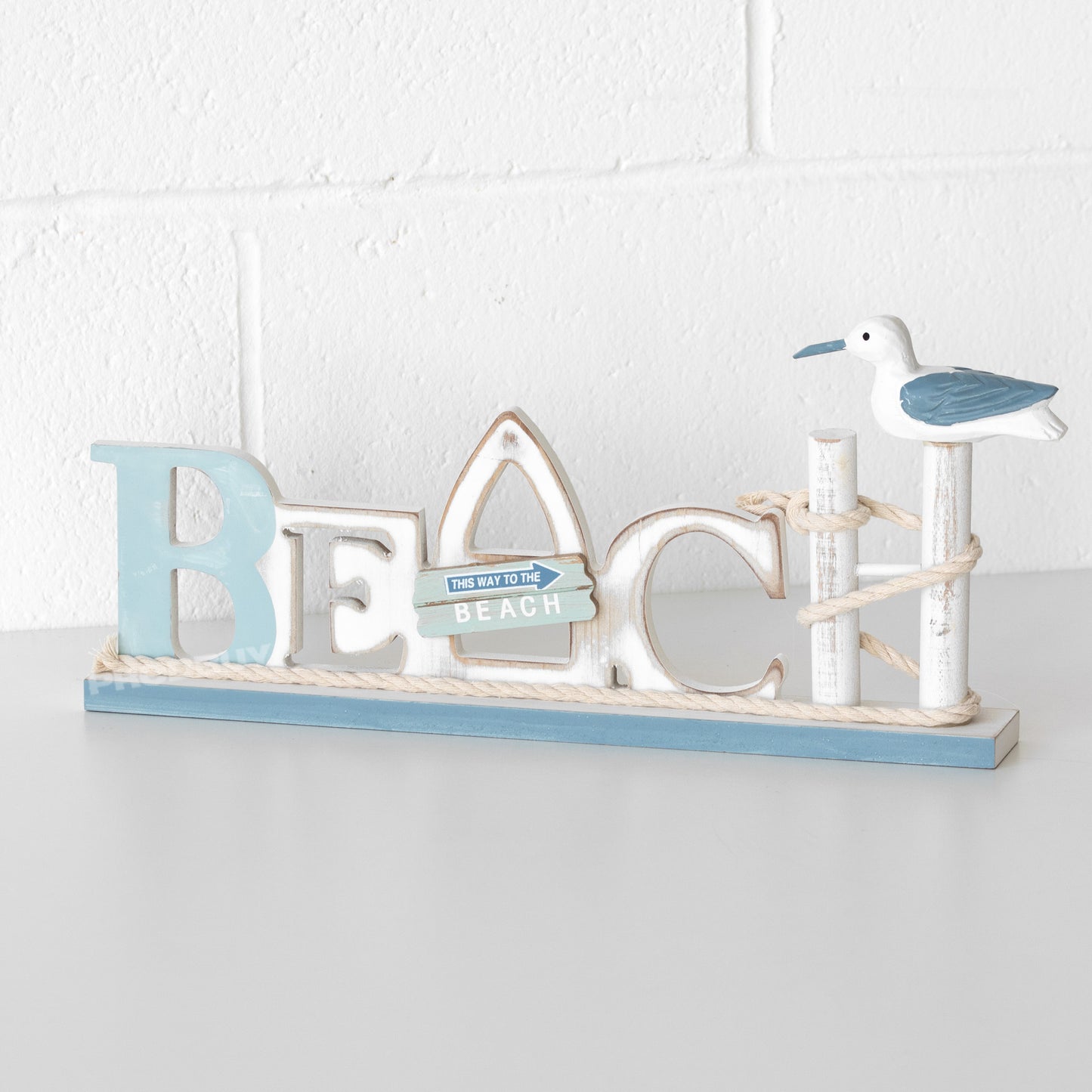 'This Way To The Beach' Decorative Letter Sign