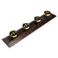 Gold Bees Solid Wood 4 Wall Coat Hooks Hanger