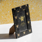 Black & Gold Bees 4x6" Standing Photo Frame