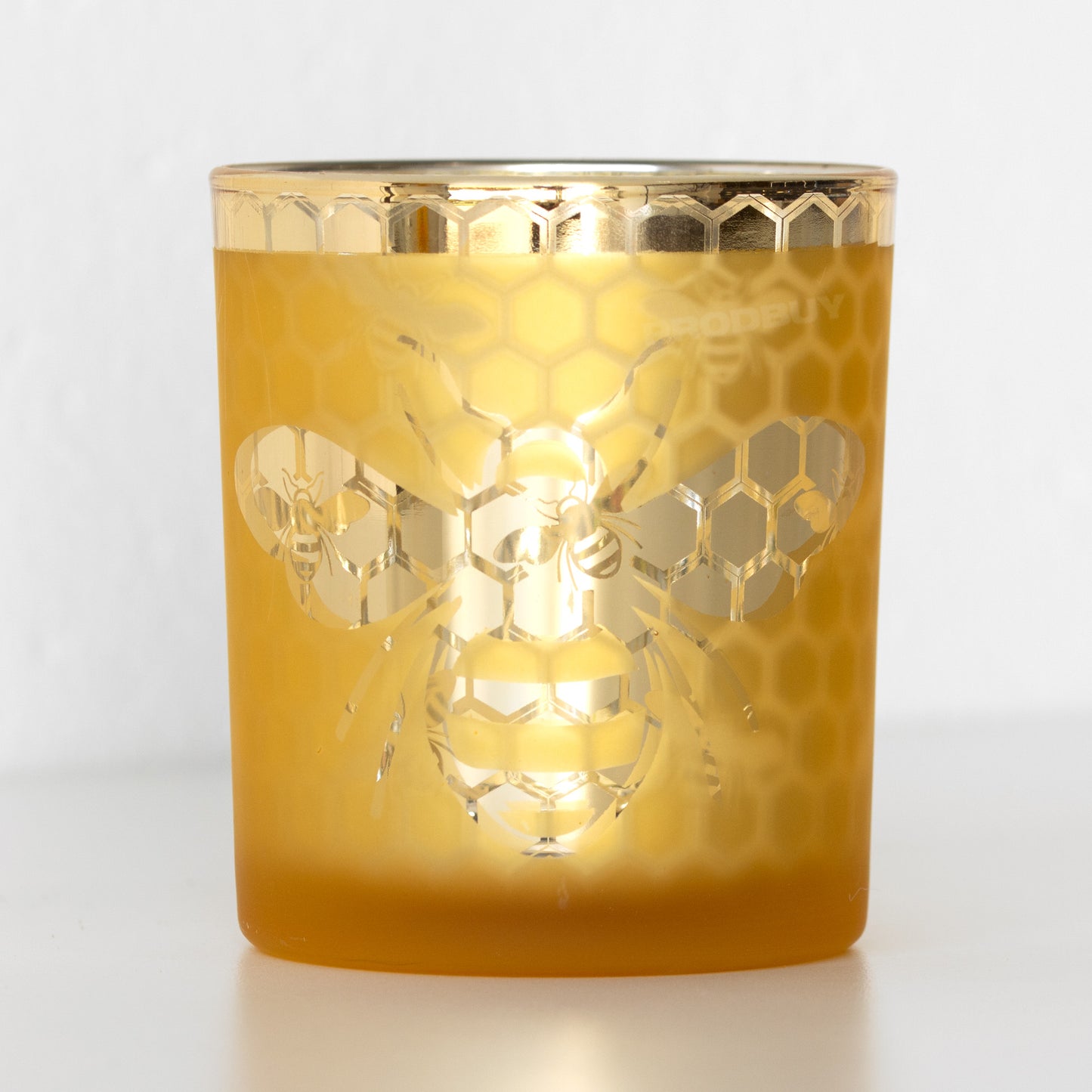 Glass Bee Tea Light & Pillar Candle Holder