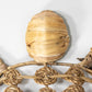 Sea Turtle Rattan & Seagrass Wall Sculpture Art Coastal Decor