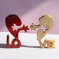 "Love" Wooden Puzzle Block Decorative Ornament Sculpture