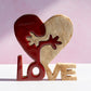 "Love" Wooden Puzzle Block Decorative Ornament Sculpture