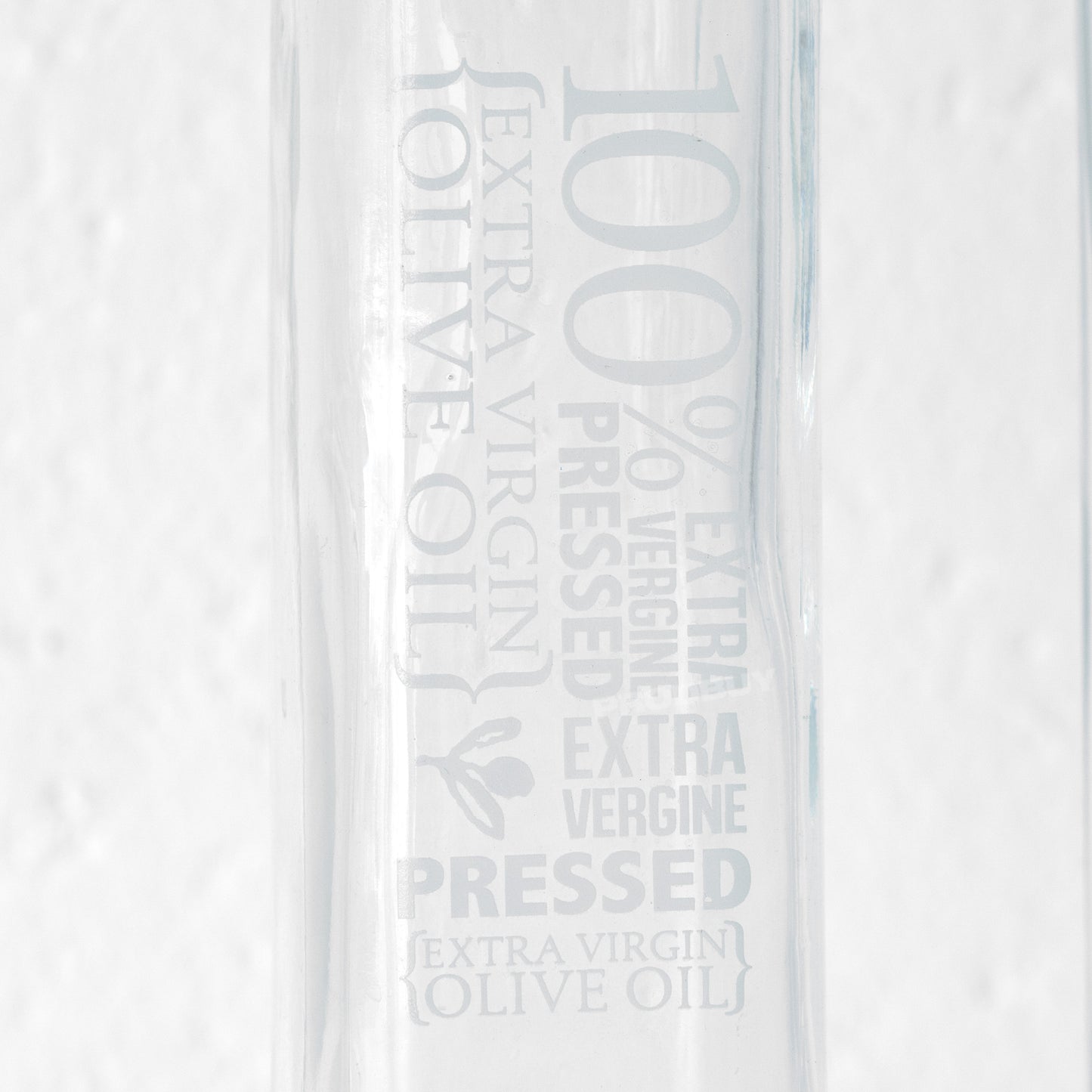 Set of 2 Glass 'Olive Oil' Drizzler Bottles