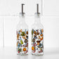 Set of 2 Herbs & Spices Glass Oil Drizzler Bottles