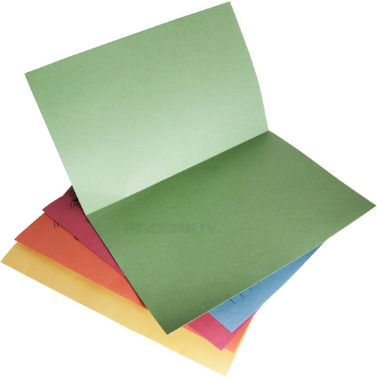Pack of 100 Square Cut Folders Foolscap 250gsm