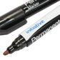 10 x Black Chisel Tip Permanent Marker Pens