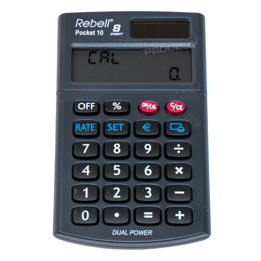 Rebell Pocket 10 Black Calculator