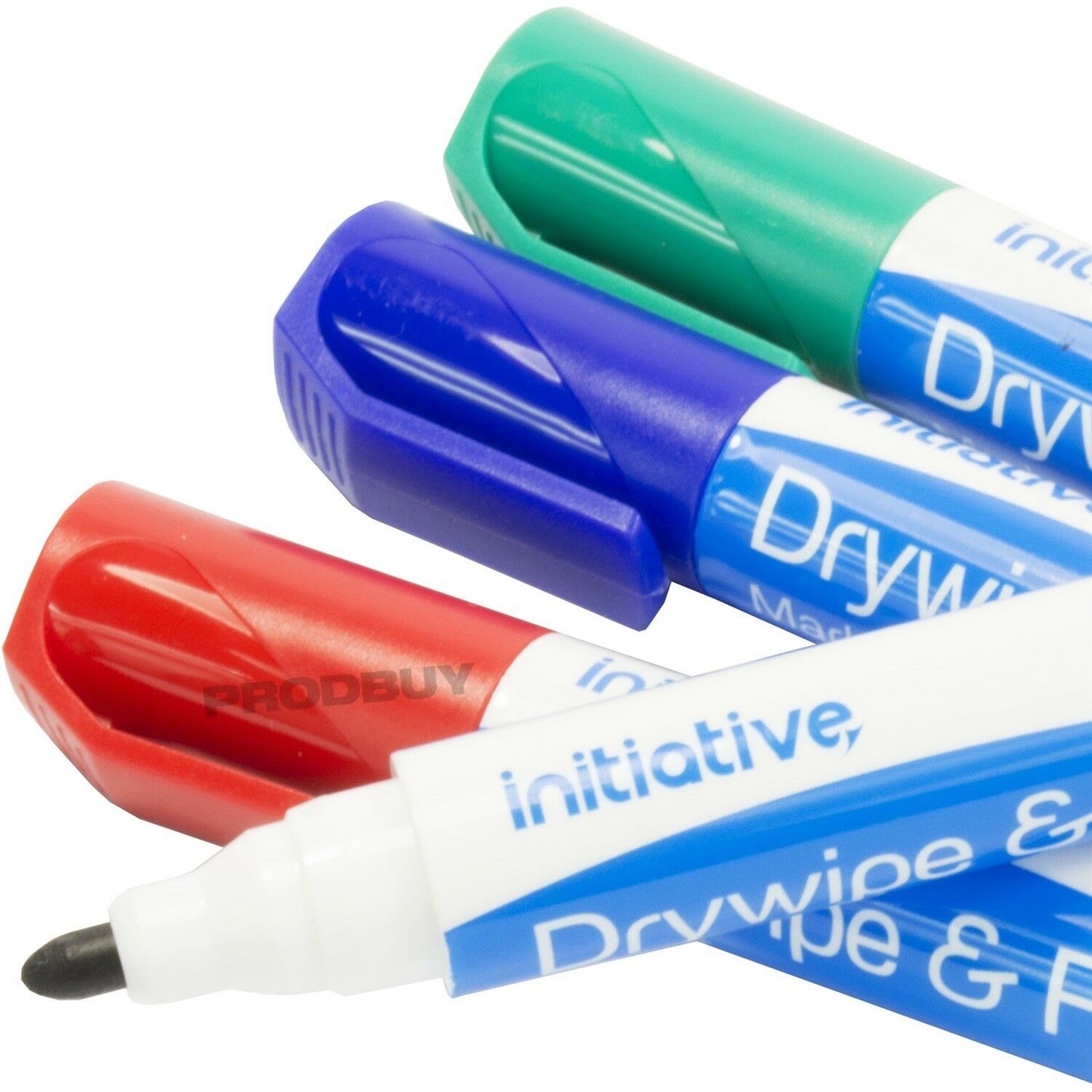 Pack of 10 Drywipe Colour Whiteboard Marker Pens
