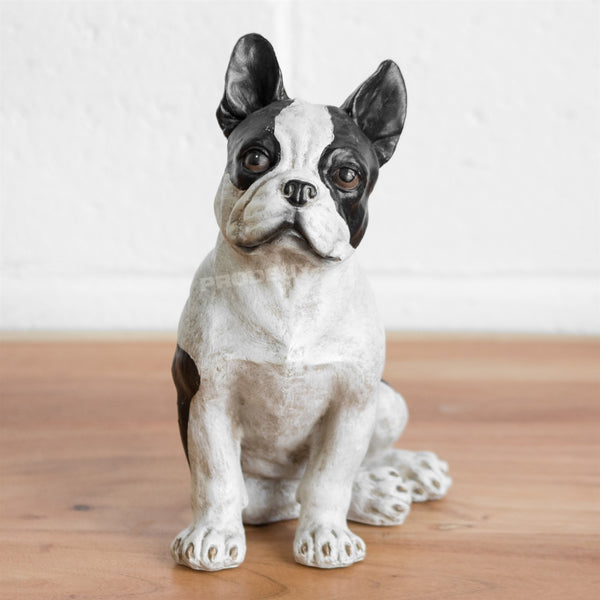 Sitting Black & White French Bulldog Ornament – Robert David Home