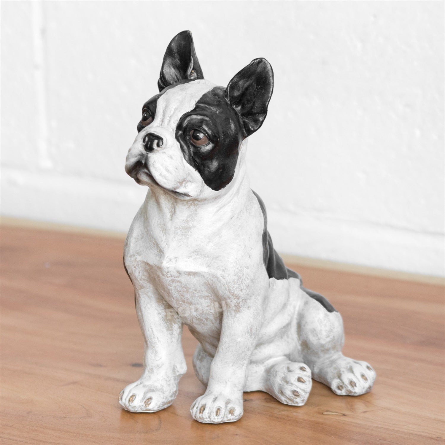 Sitting Black & White French Bulldog Ornament – Robert David Home