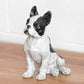 Sitting Black & White French Bulldog Ornament
