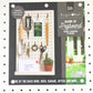 50cm Metal Wall Mounted Peg Storage Memo Magnetic Board Office Kitchen Key Rack