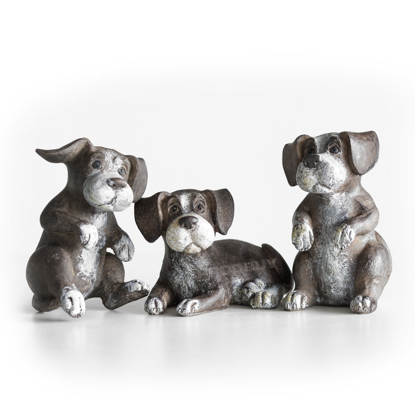 Set of 3 Small Cute Puppy Dog Ornaments