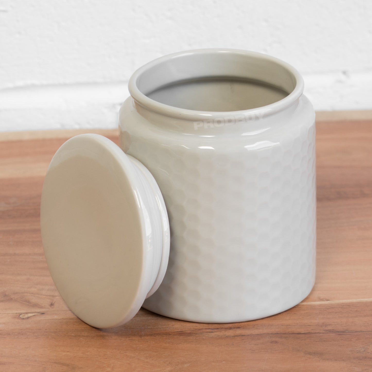 Grey Honeycomb Kitchen Biscuit Barrel Jar