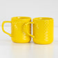 Set of 2 Large Captivate Embossed Coffee Mugs