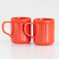 Set of 2 Large Captivate Embossed Coffee Mugs