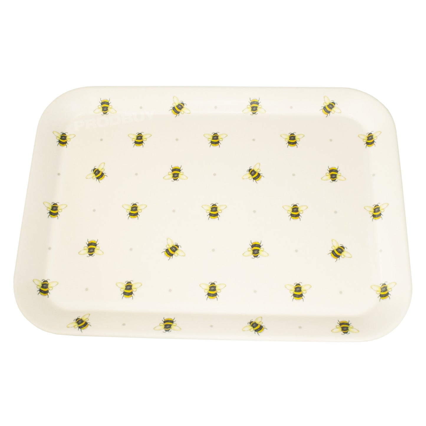 Set of 2 Bumble Bee Happy Serving Trays