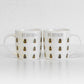Set of 2 White 'Bee Different' Coffee Mugs