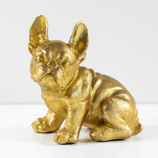 Gold Colour Small French Bulldog Ornament