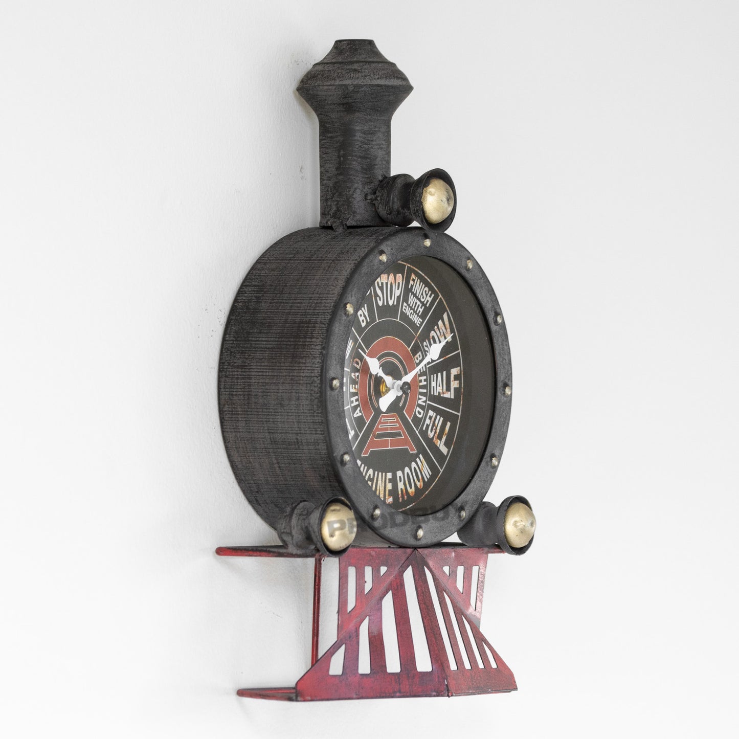 Steam Train Metal Wall Mounted Clock