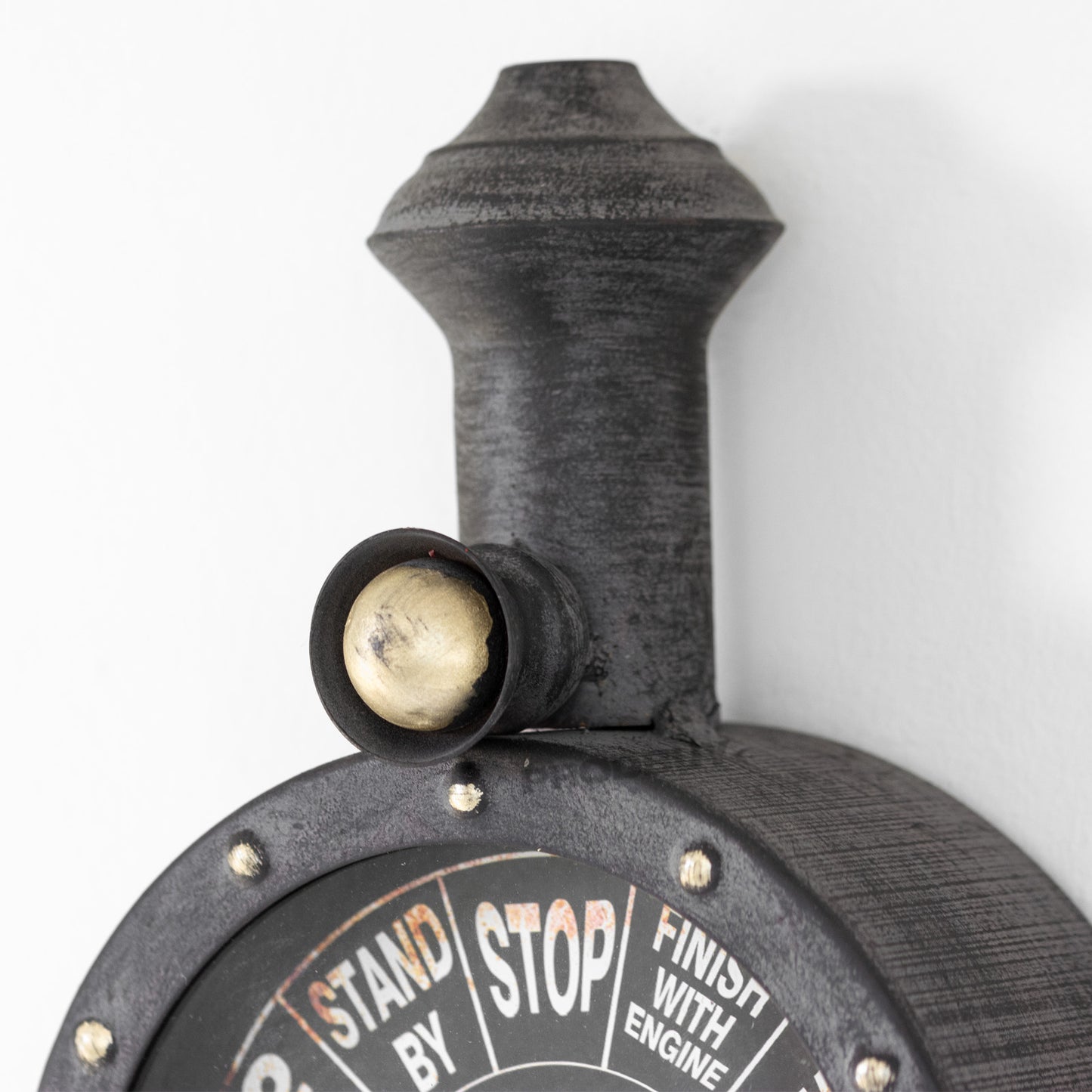 Steam Train Metal Wall Mounted Clock