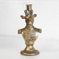 Bronzed Animal Display Bust Candle Stick Holder