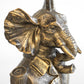 Bronzed Animal Display Bust Candle Stick Holder