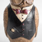 Gentleman Owl Top Hat & Suit Resin Ornament 24cm