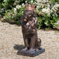 Extra Large Bronze Coloured Sitting Lion King Garden Statue