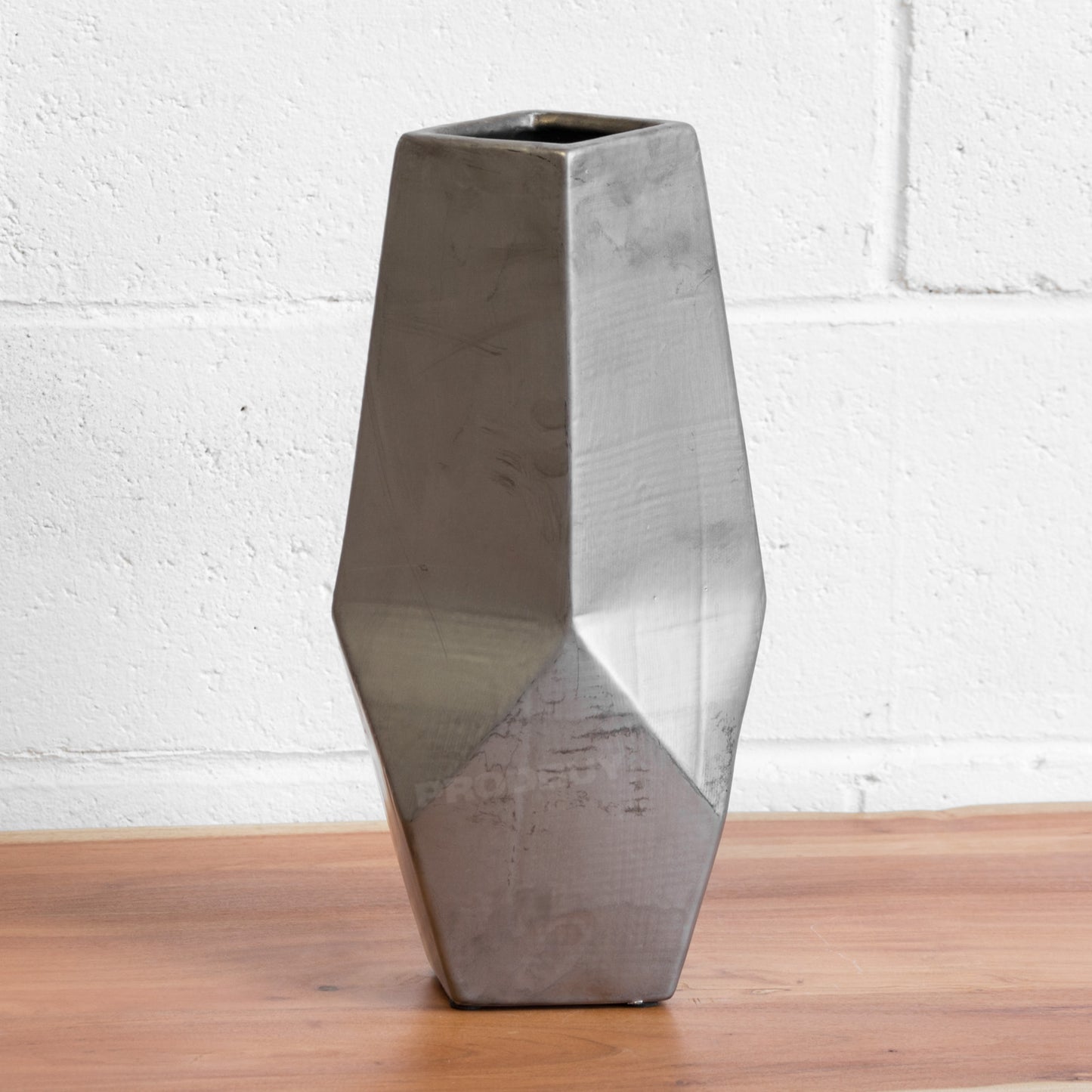Tall 39cm Silver Decorative Vase