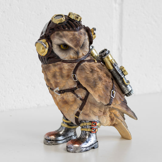20cm Steampunk Owl Ornament