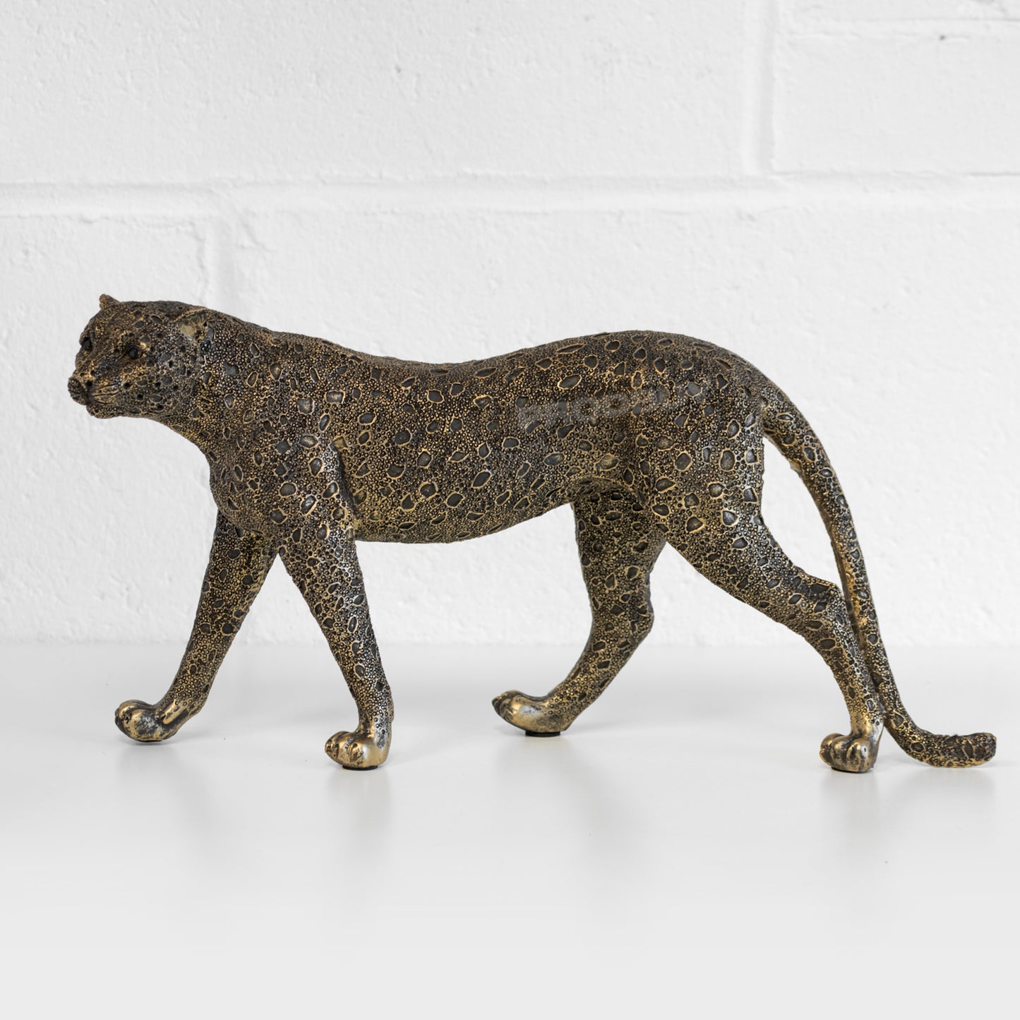 POLYDUKE Cheetah Statue Black Panther Leopard Resin Big Cat